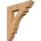 Ekena Millwork Merced Slat Smooth Bracket, Western Red Cedar, 5 1/2"W x 30"D x 34"H BKT06X30X34MRC06SWR - alternate 1